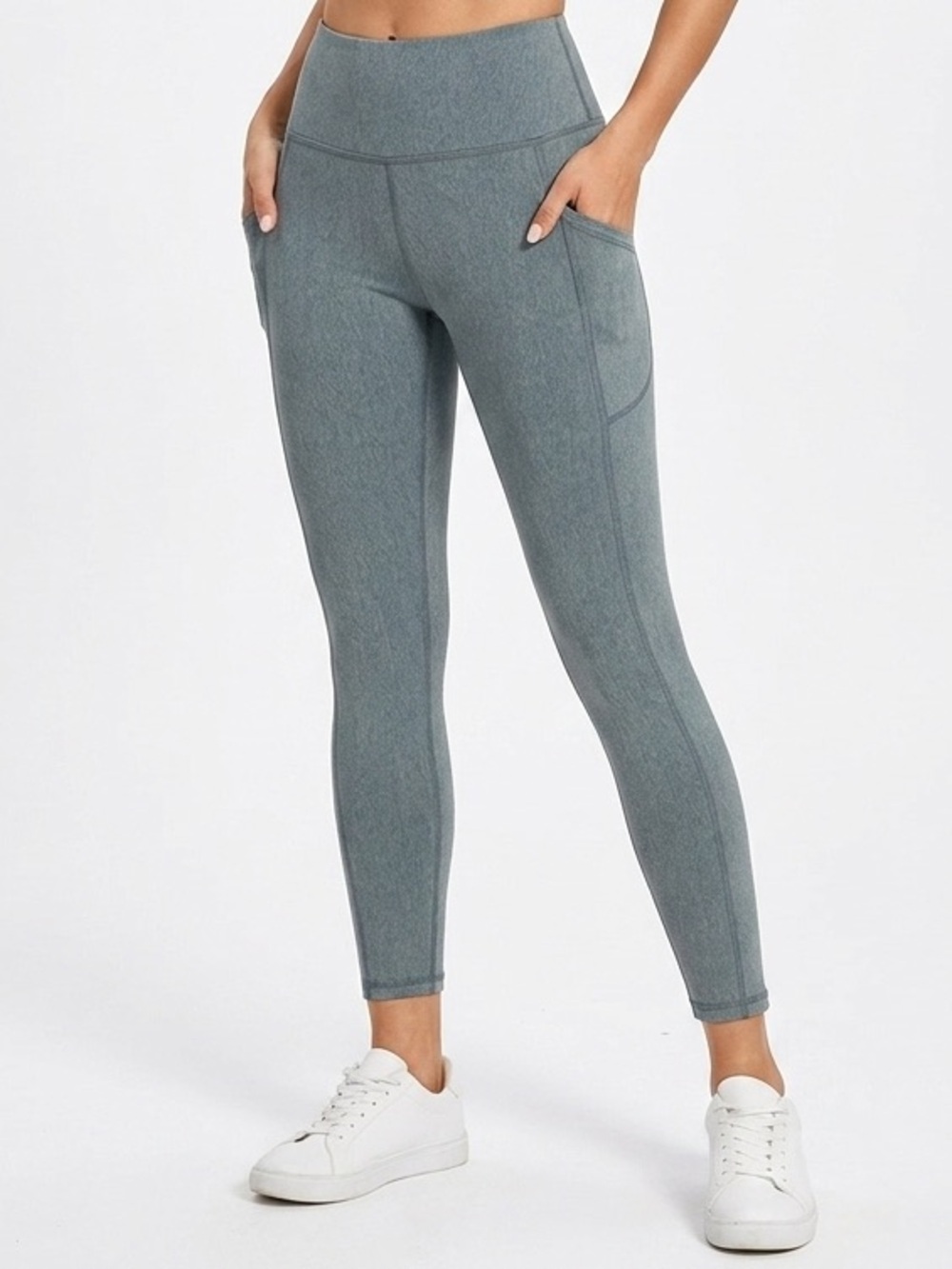 NEW! NUX “In the Pocket” Legging In Light Grey Size M
